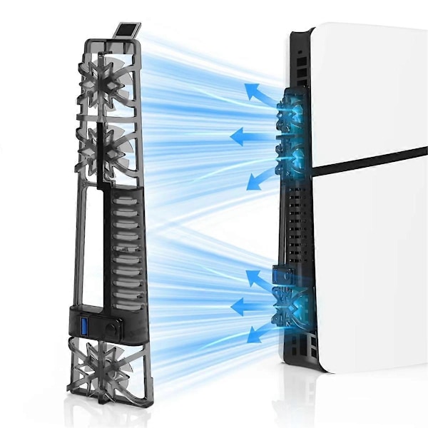 PS5 Pro -lisätarvikkeiden jäähdytystuuletin LED-valolla