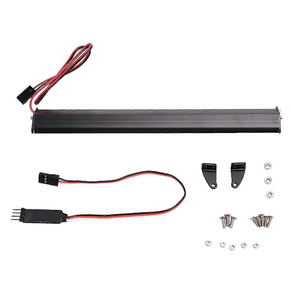 RC Bil Tak LED Ljusramp Justerbart Läge för 1/10 Crawler SCX10 Wraith Capra TRX4 TRX6 CC01 180mm