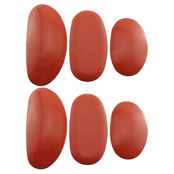 2 set / 6 st verktyg ribba skulpturala lerverktyg för lerkonstnärer (röd)