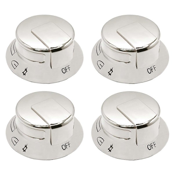 4-pack Kontrollknapp för spisbrännare, ersättning