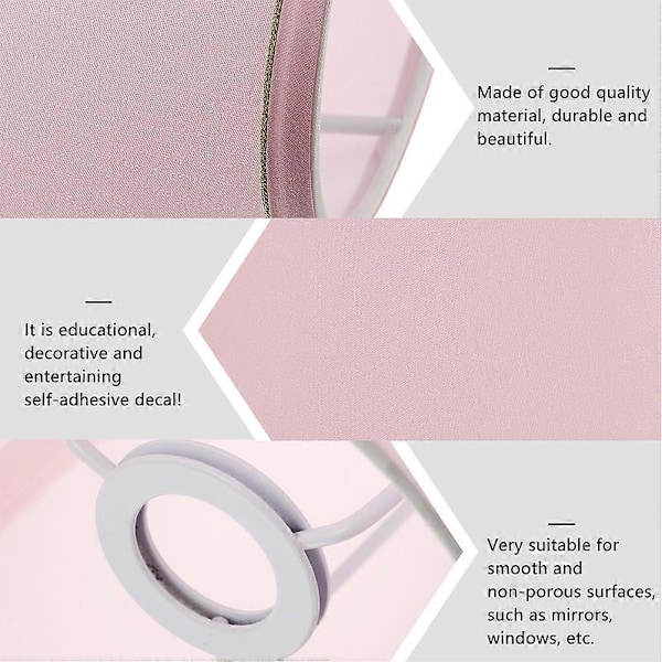 2 stk. stof lampeskærme loftlampe lysekrone lampeskærme støvtætte betræk (pink)