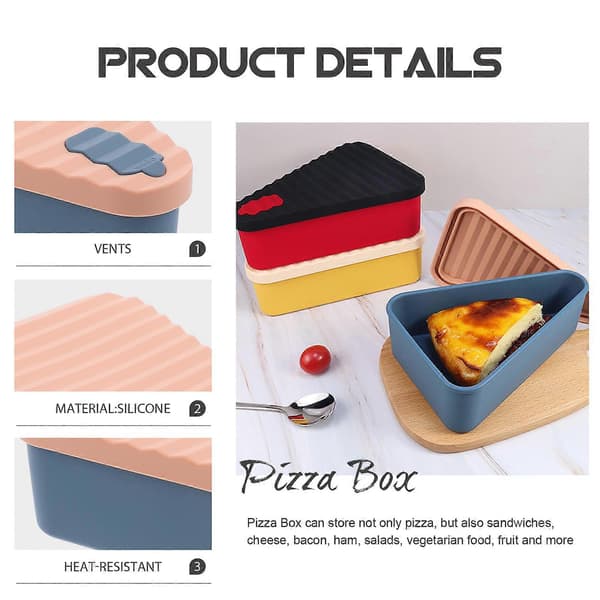 Multifunksjonell Pizzaboks Bærbar Pizzaboks Bakeri Pizzaboks for Lunsj Bærbar Pizza Holder