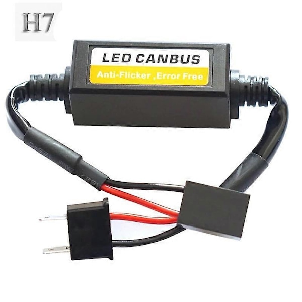 2st 9V-36V H1 H4 H7 9005/9006/9012 LED-dekoder Billampor INGET Fel Canbus-kabel Varningsavstängare Dekoder