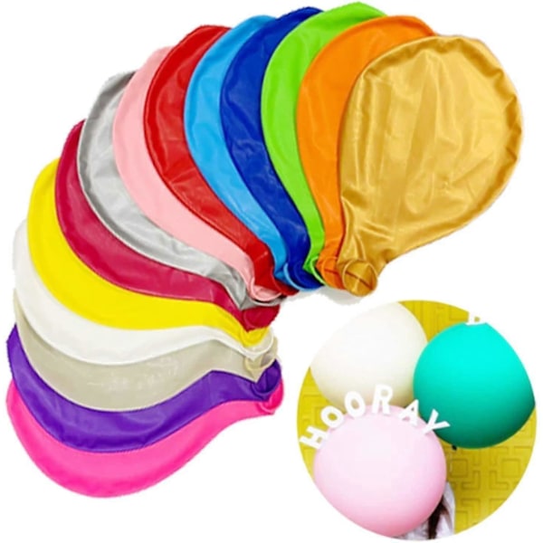 Jätte Uppblåsbar Ballong, 15 Stycken Stor Flerfärgad Ballong 100cm, Latex 39