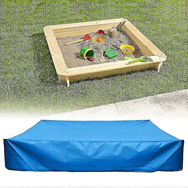 Sandkasseovertræk med snor UV til udendørs sandkasse Blue 180x180x20