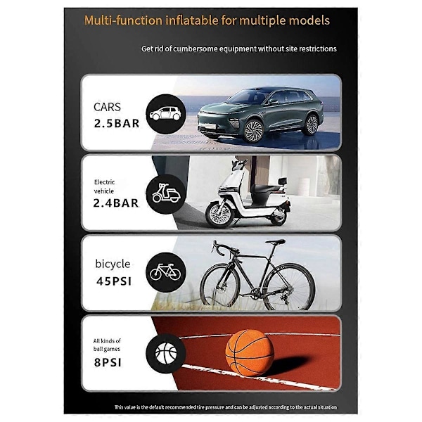 Dubbelcylindrig billuftpump med digital display