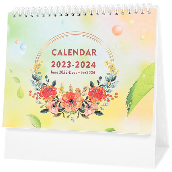 Pöytäkalenteri 2023-2024 Kalenteri Pöytäkalenteri Kuukausittainen pöytäalusta kalenteri kotiin toimistoon