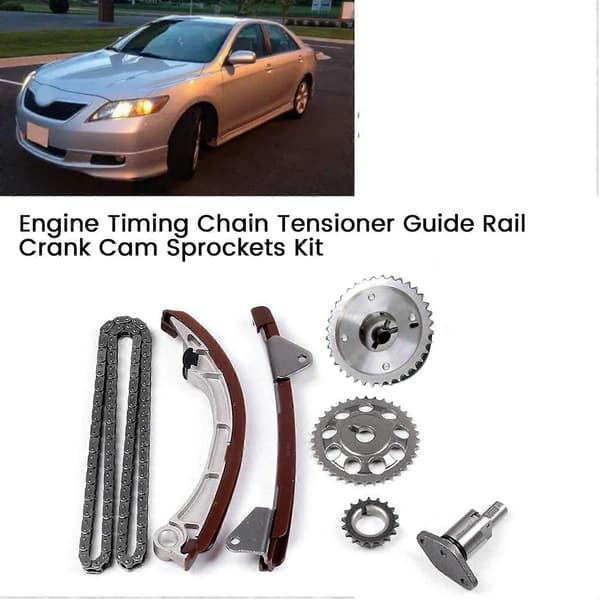Motor Timing Chain Kit for Matrix 2000-2008 3ZZ-FE 1ZZ-FE Strammer Guide Rail Krank Kam