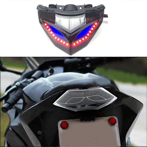 LED Baklykta för Kawasaki med Integrerad Röd Bromsljus
