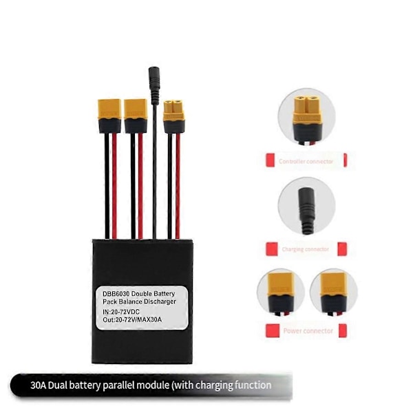 Elektrisk Cykel Dubbel Batteri Urladdningsomvandlare 20VV72V 30A