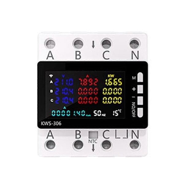 KWS-306 Effektmätare Fristående Version AC Energi Effekt Voltmeter