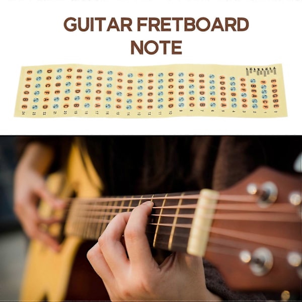 Dekaler för gitarrgreppbräda (Gitarr-Multifärgad)