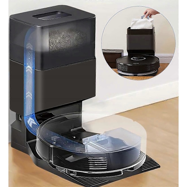 Syntetisk dammsugarpåse för Xiaomi Roborock Q5 Q6 Q8 S7 S8 Pro Max Maxv Ultra 5 st.