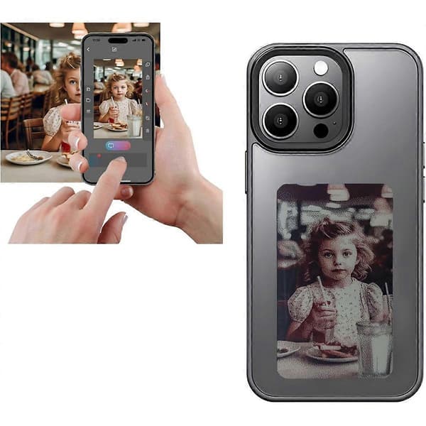 Smart Photo Bakprojeksjon DIY Telefondeksel Viser Umiddelbart Bilder på Bakdekselet for 15Pro