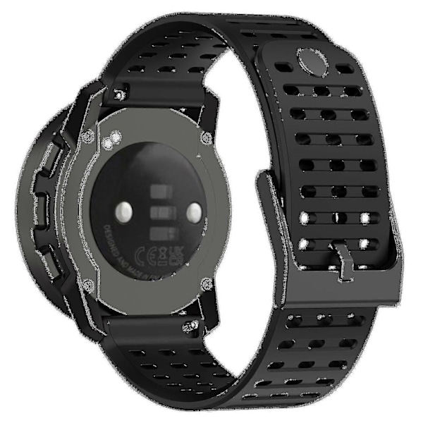 Urheiluranneke Suunto Vertical/9 Peak Pro/9 Peak/5 Peak -kelloille, 22 mm silikoniset kellon rannekkeet Black