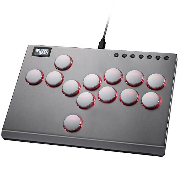 13 Tangenter Arkadspak All-Button Controller Joystick Controller Grå
