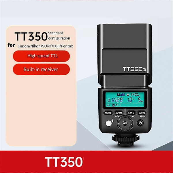 Flash 2.4G HSS TTL Trådlös Master Blixt TT350