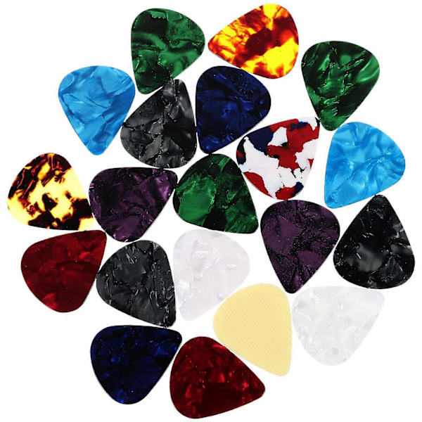 20 st Gitarrplektrum Mode Xylonit Gitarrplektrum Elgitarrtillbehör