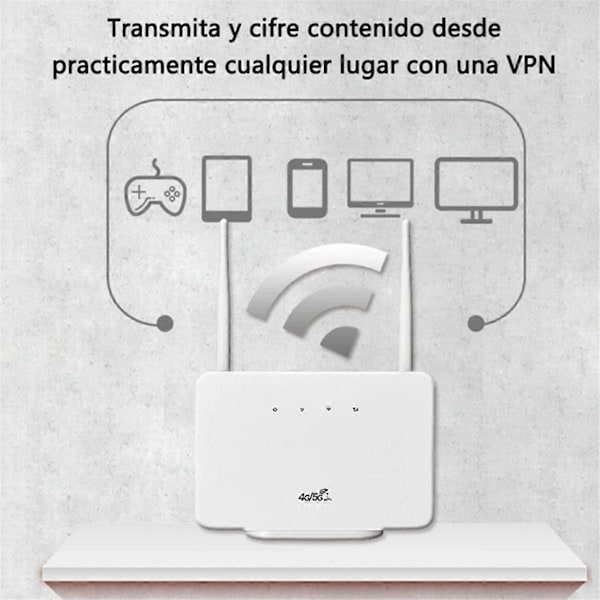 4G Trådløs Router 300Mbps 4G LTE CPE Router EU Stik
