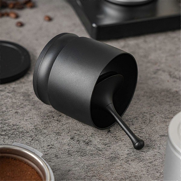 58mm Kaffedoseringskopp Aluminiumlegering Espresso Doseringstratt Svart
