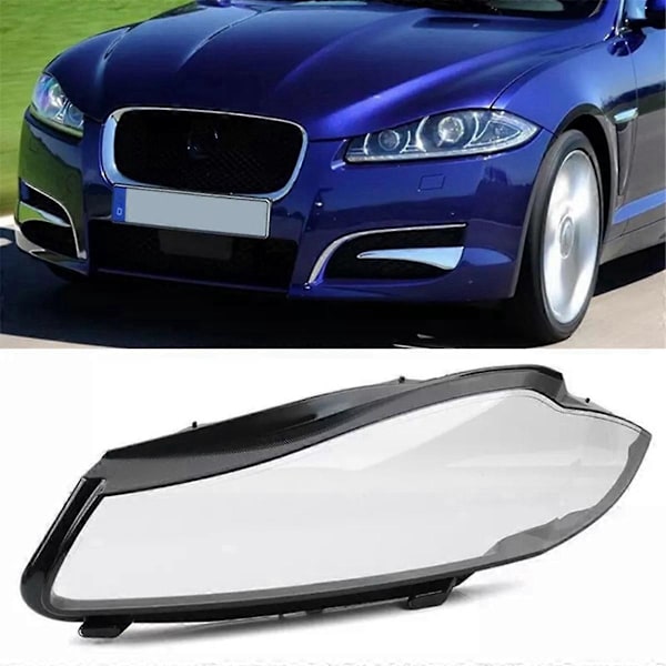 För Jaguar XF XFL 2012-2015 Bil Strålkastare Lampskärm Transparent Vänster