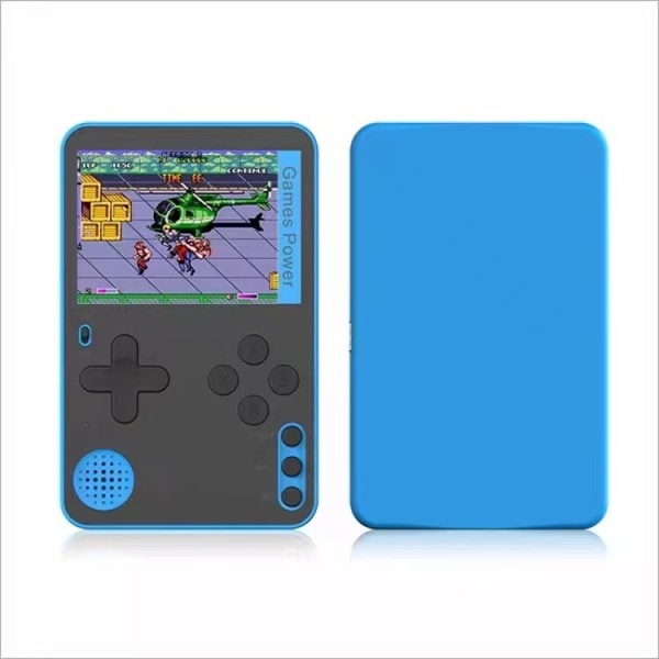 k10 New Retro Card 500 Mini Handheld Game Machine Childhood Nostalgic Soul Douluo Ninja Turtle blue