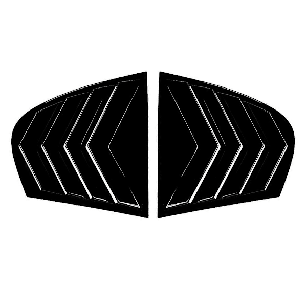 Bakre Fönsterjalusi Kåpa Trim för E60 2004-2010 Blank Svart