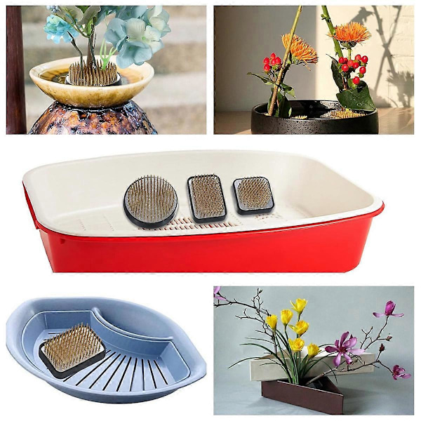 4 kpl Japanilainen Ikebana Kenzan -sarja kukka-asetelmiin
