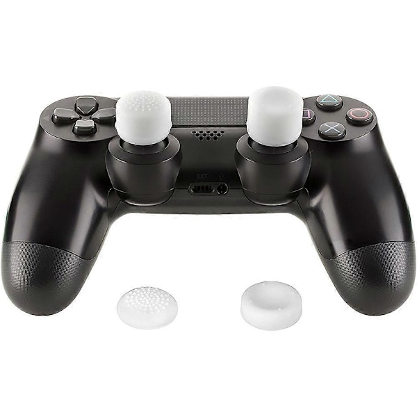 8 st Silikon Kontrollertillbehör, Halkfria Tummgrepp Joystickskydd Tumspakskydd för PS2 PS3 PS4 XBOX360-vit-