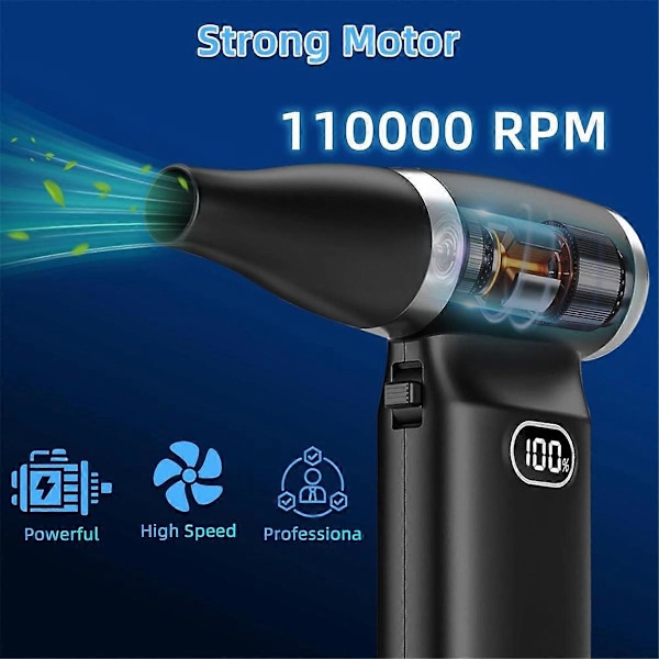 110000RPM Sähköinen Ilmapuhallin, Näppäimistön Puhdistaja Toimistoon, C