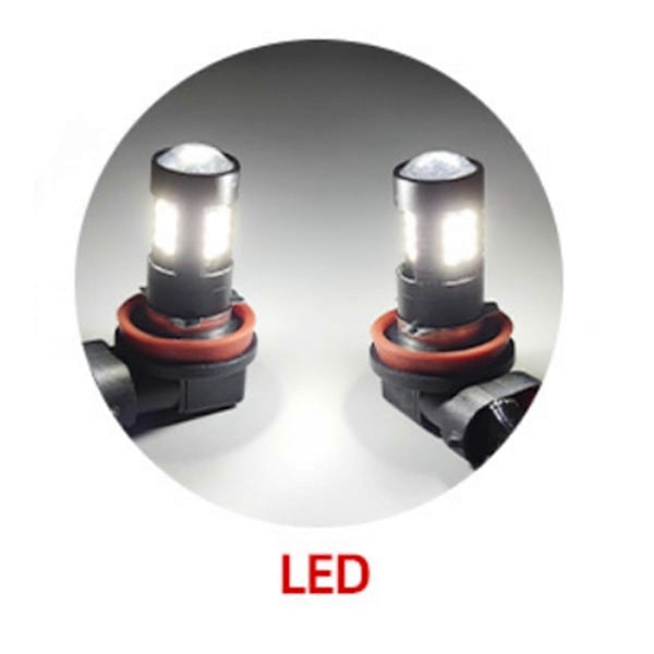 Bil Främre Dimljus Halogen Lampa Stötfångarljusenhet LED-Lamppärlor för 2014-2017