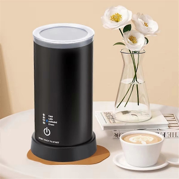 Mini Automatisk Mjölkskummare för Latte & Cappuccino EU-kontakt