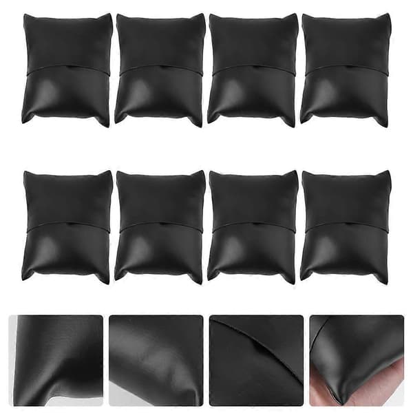 8 st PU Läder Klockdisplay Kudde Smyckesdisplay Kudde Armband Kudde