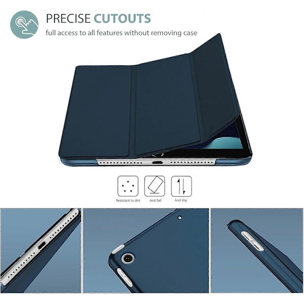 Procase iPad 10.2 Fodral iPad 9:e Generationen 2021/iPad 8:e Generationen 2020/iPad 7:e Generationen 2019 Slim Ställ Fodral Skyddande Smart Omslag