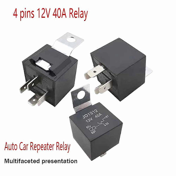 5st Relä 4 Stift 12V 40A för Bilreläer