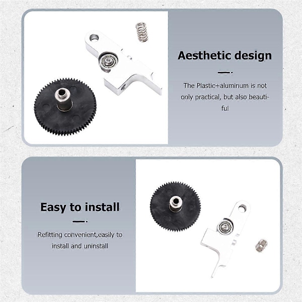 Extruder Idler Arm och Växel för Genius X1 Silver