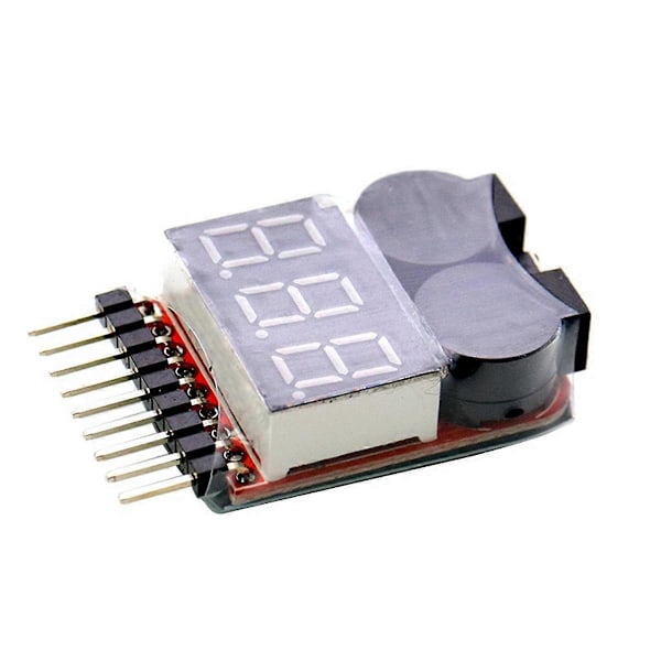 BBX1-8S 1-8S 2IN1 Lipo Batterispänningstestare Utan Hölje