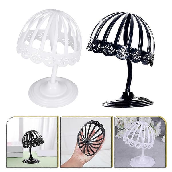 2 st Plast Hatt Display Rack Dekorativa Barn Hatt Display Ställ Hatt Förvaringsställ