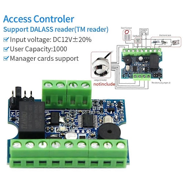 NYTT Mini Access Control Board Låsmodulkort