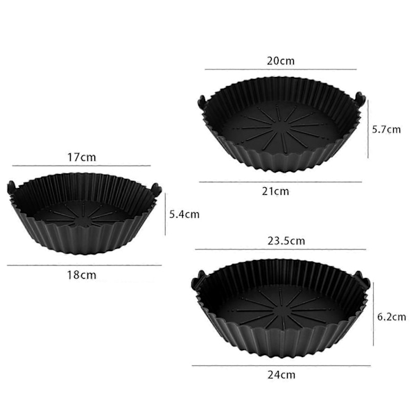 Silikon Bakform Miljövänlig Livsmedelsgodkänd Non-Stick Multifunktionell Högtemperaturtålig Mikrovågsugn Återanvändbar Rund Form Bakplåt Red Large