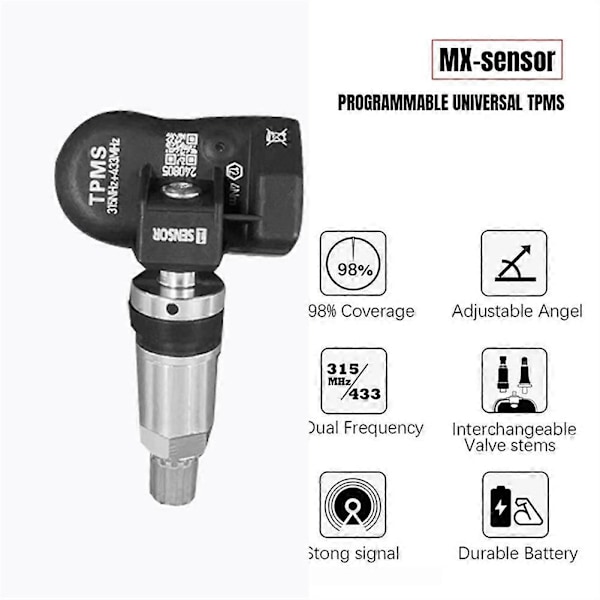 8st TPMS Däcktryckssensor för Autel Tool TS408 TS508 ITS600