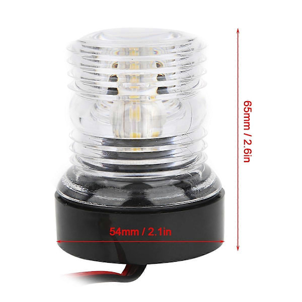 12-24V LED Navigationsljus för Yacht/Båtar 360° Akterljus