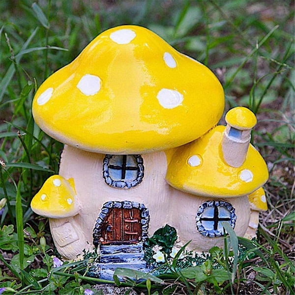 Miniatyrstaty, Harts Fe Trädgård Hus Staty, Orange