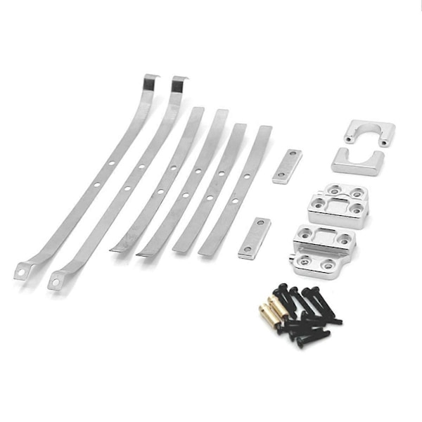 För MN 1/12 MN82 LC79 RC Bil Bakaxel Fjäderfästen Kit Silver