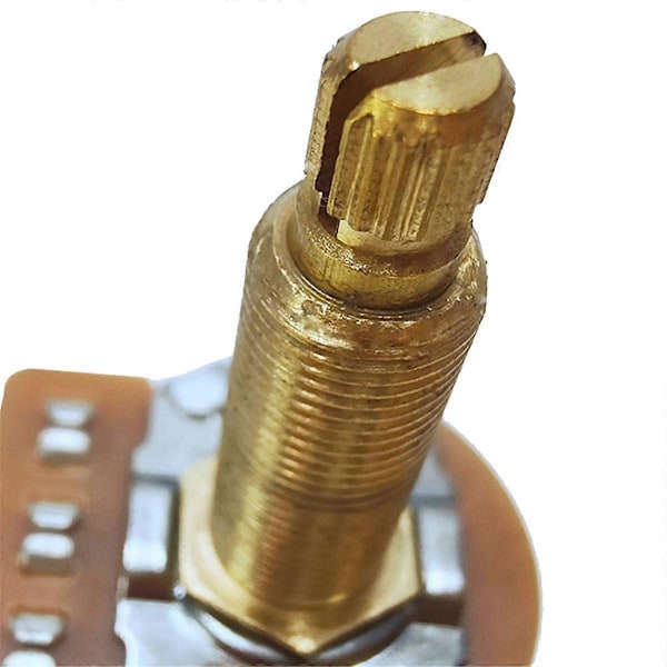 Potentiometer Splined Liten Pot Elgitarr Bas Effektförstärkare Ton Volym 28mm A500K
