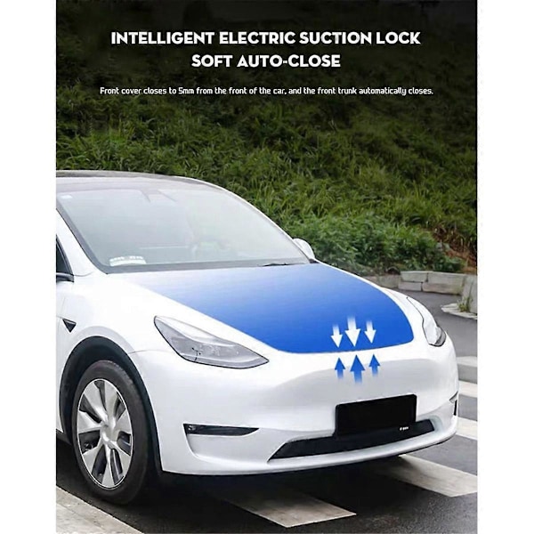 Elektriskt lås för främre reservdelsfack för Model 3 2021-2023, automatisk adsorption, enkel installation