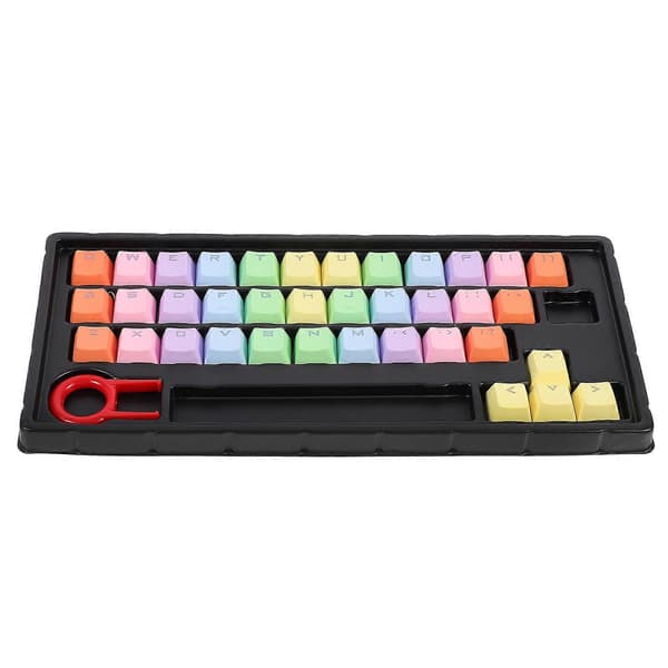 Fargerikt tastatur DIY-tastehetter Sett Lysende tastehetter Erstatt tastehetter Datamaskintastehetter