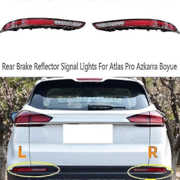 Bil Höger Bakre Dimljus Enhet Broms Reflektor Signalljus För Geely Pro Azkarra Boyue