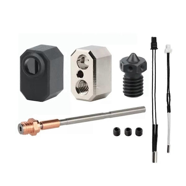 För Prusa i3 MK4 Extruder Hotend Kit 0.4MM Härdat Stål Munstycke