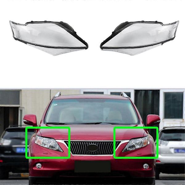 1 par bilstrålkastarglasskydd Strålkastarskärm Skalglas för RX270 RX350 2009 2010 2011
